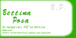 bettina posa business card